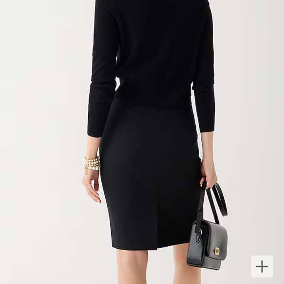 J Crew Pencil Skirt in Italian Stretch Wool, Size 8 - Picture 6 of 9